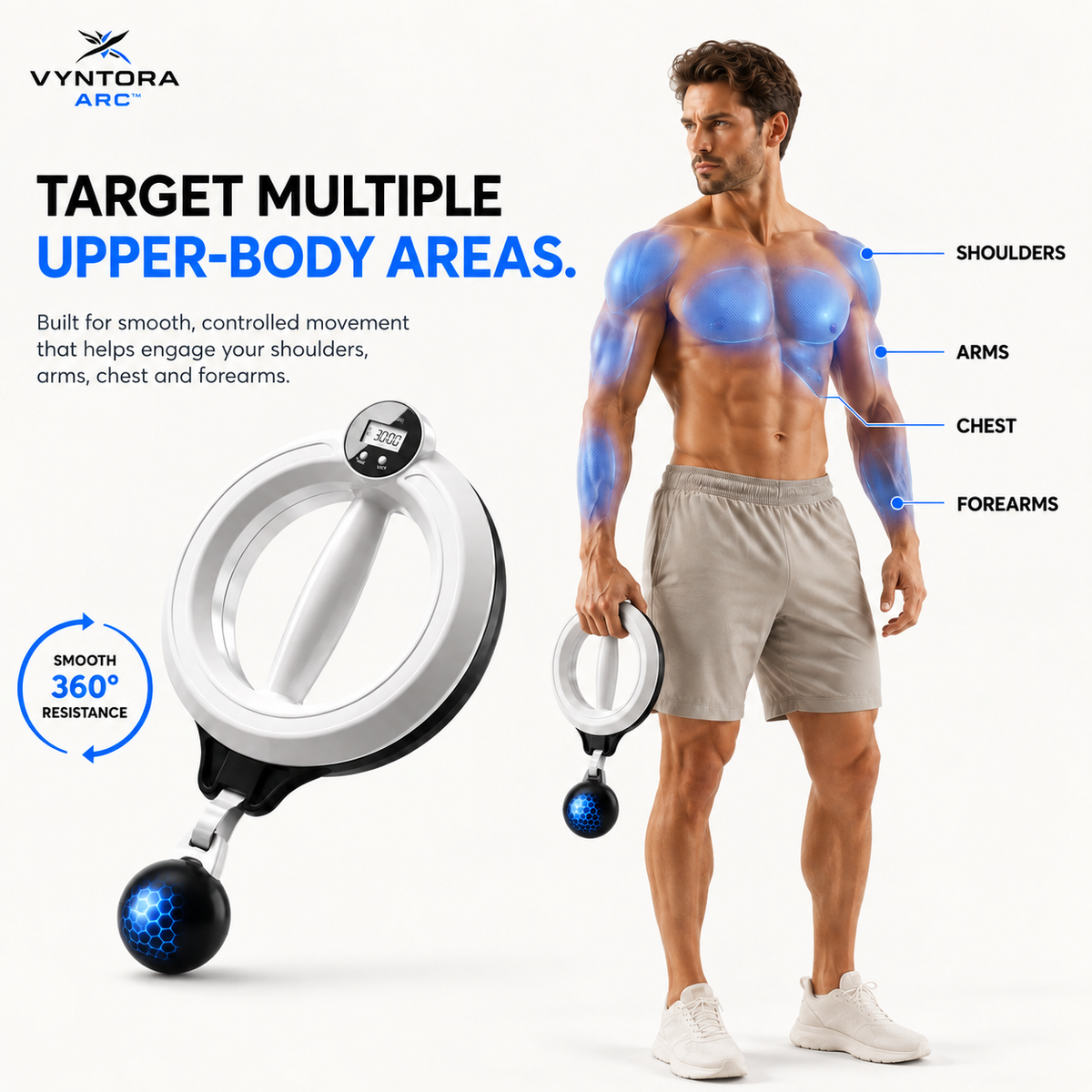 VYNTORA ARC™ — 360° Arm & Upper-Body Trainer