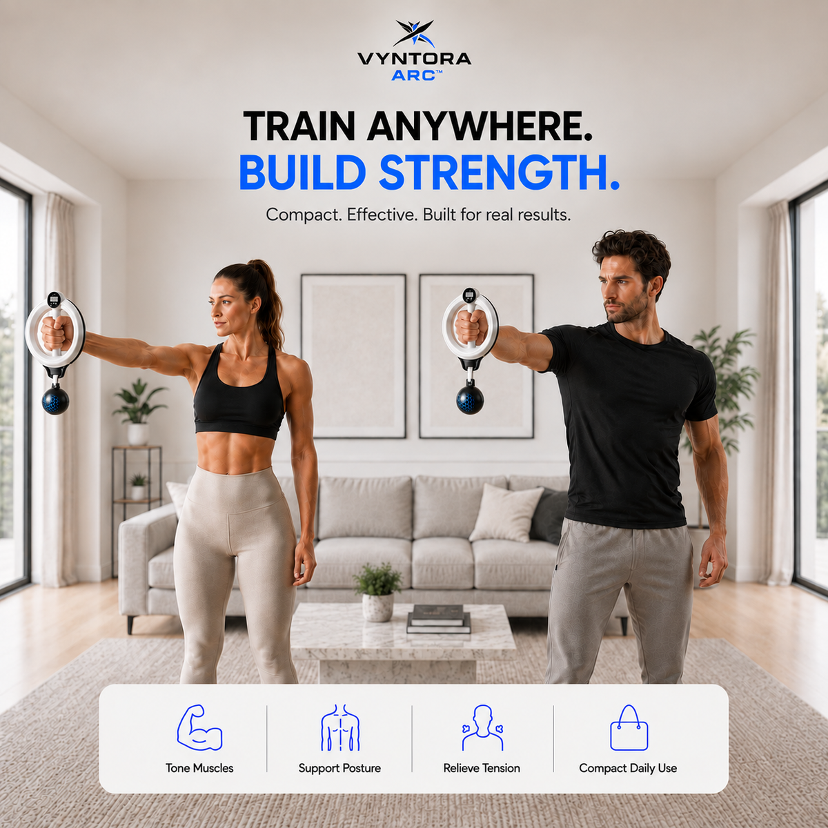 VYNTORA ARC™ — 360° Arm & Upper-Body Trainer